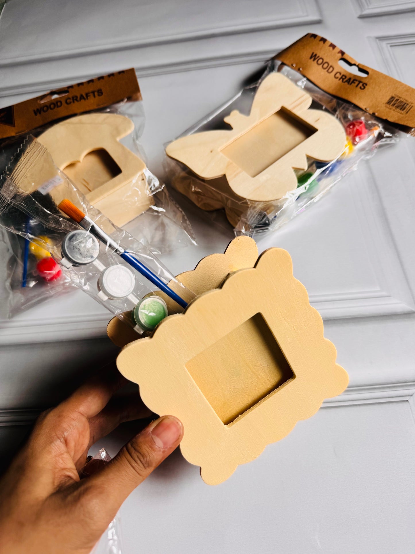 DIY Painting Kit | Wooden Penstand + Photo Frame | Craft Kit for Kids
