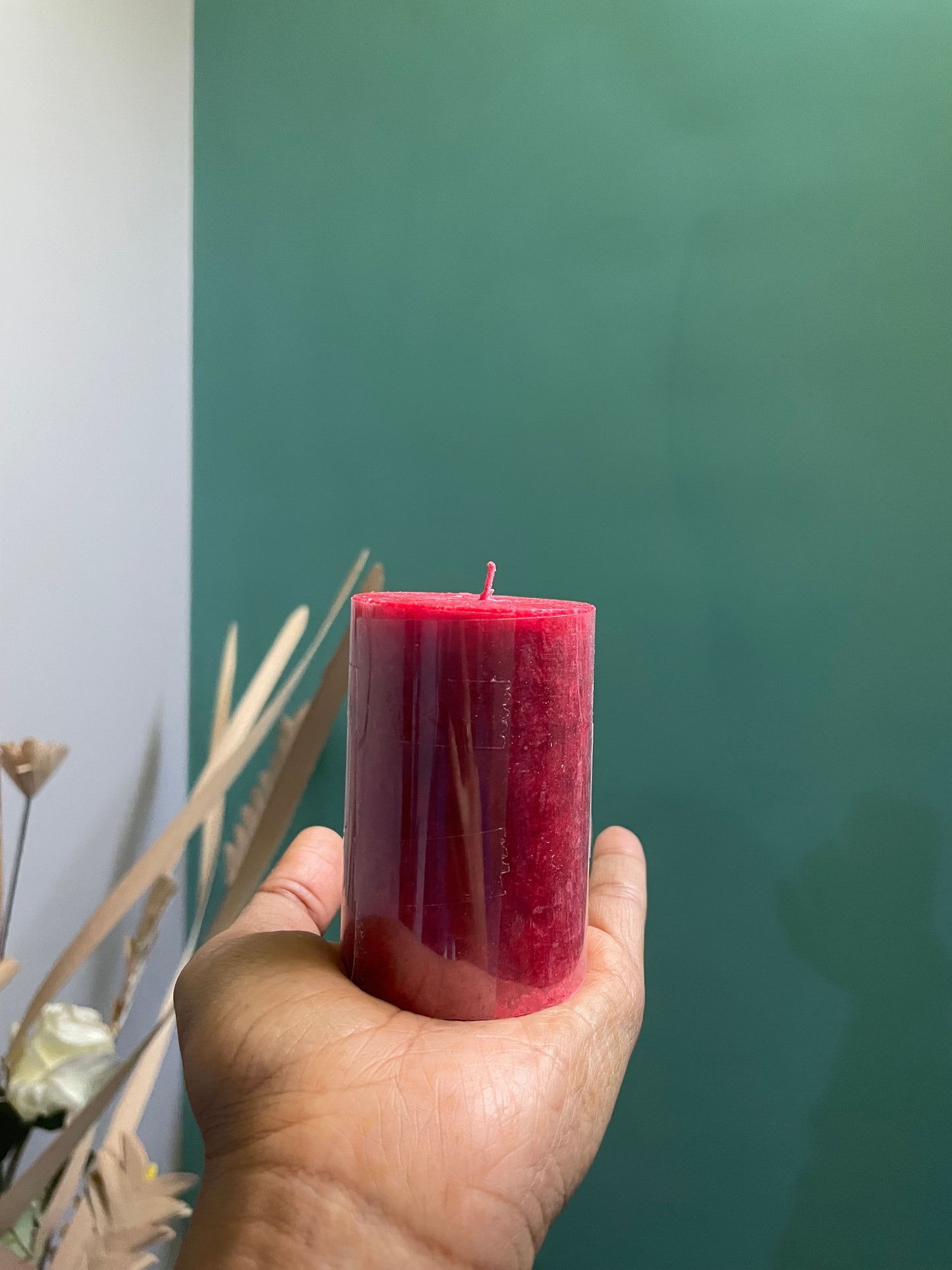 Rose Scented Marble Candle Medium