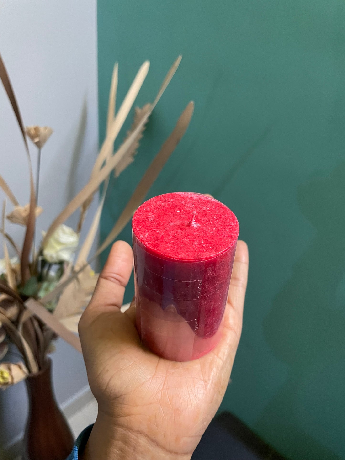 Rose Scented Marble Candle Medium