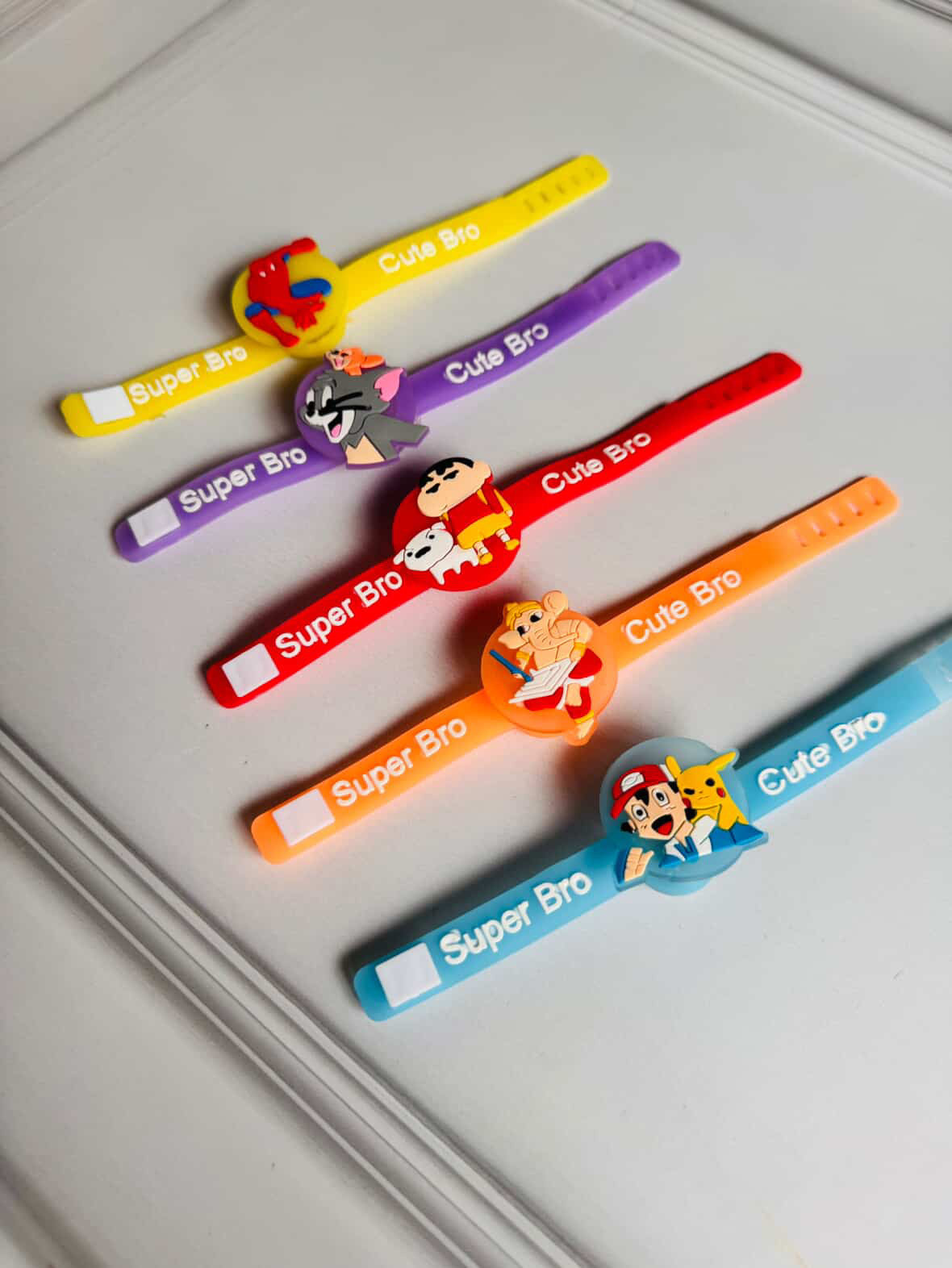 Kids Character Rakhi Bands | With LED Light + Adjustable Strap | Cartoon Rakhi Bands 2025