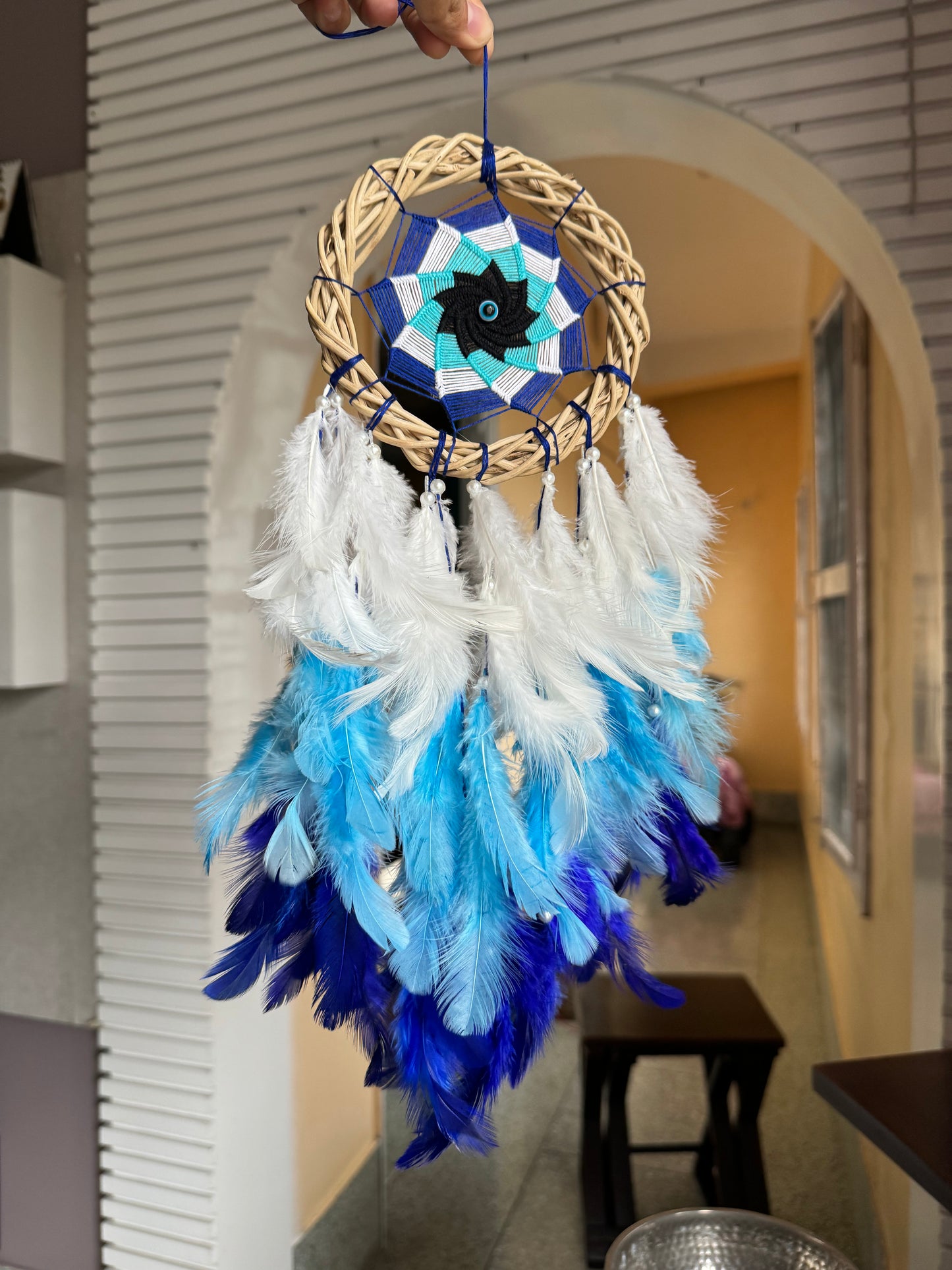 Evil Eye Web Dreamcatcher Medium
