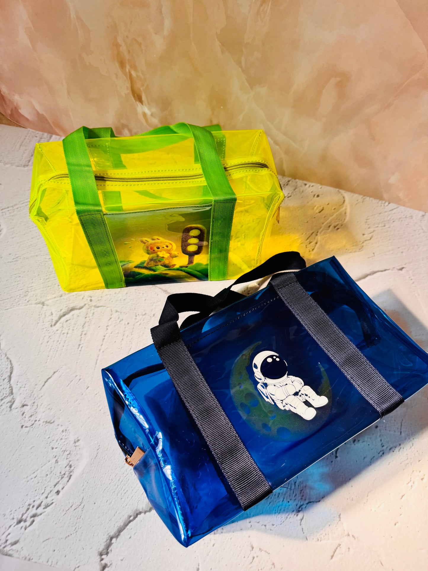 Transparent Duffle Bag for Travel | Diaper and Essentials Bag for Kids