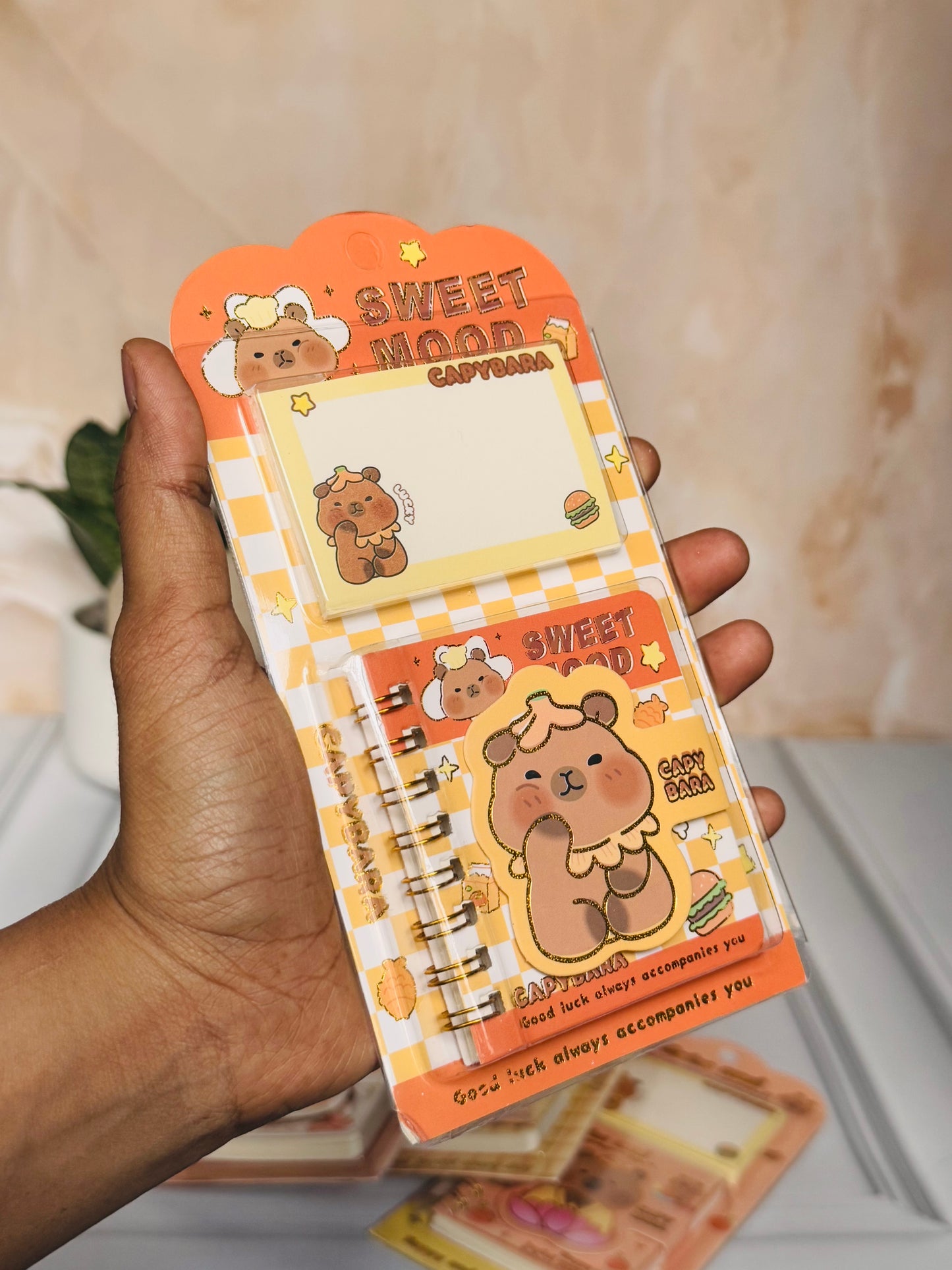 Cute Capybara Sticky Note Planner | Kawaii Stationery for Journaling