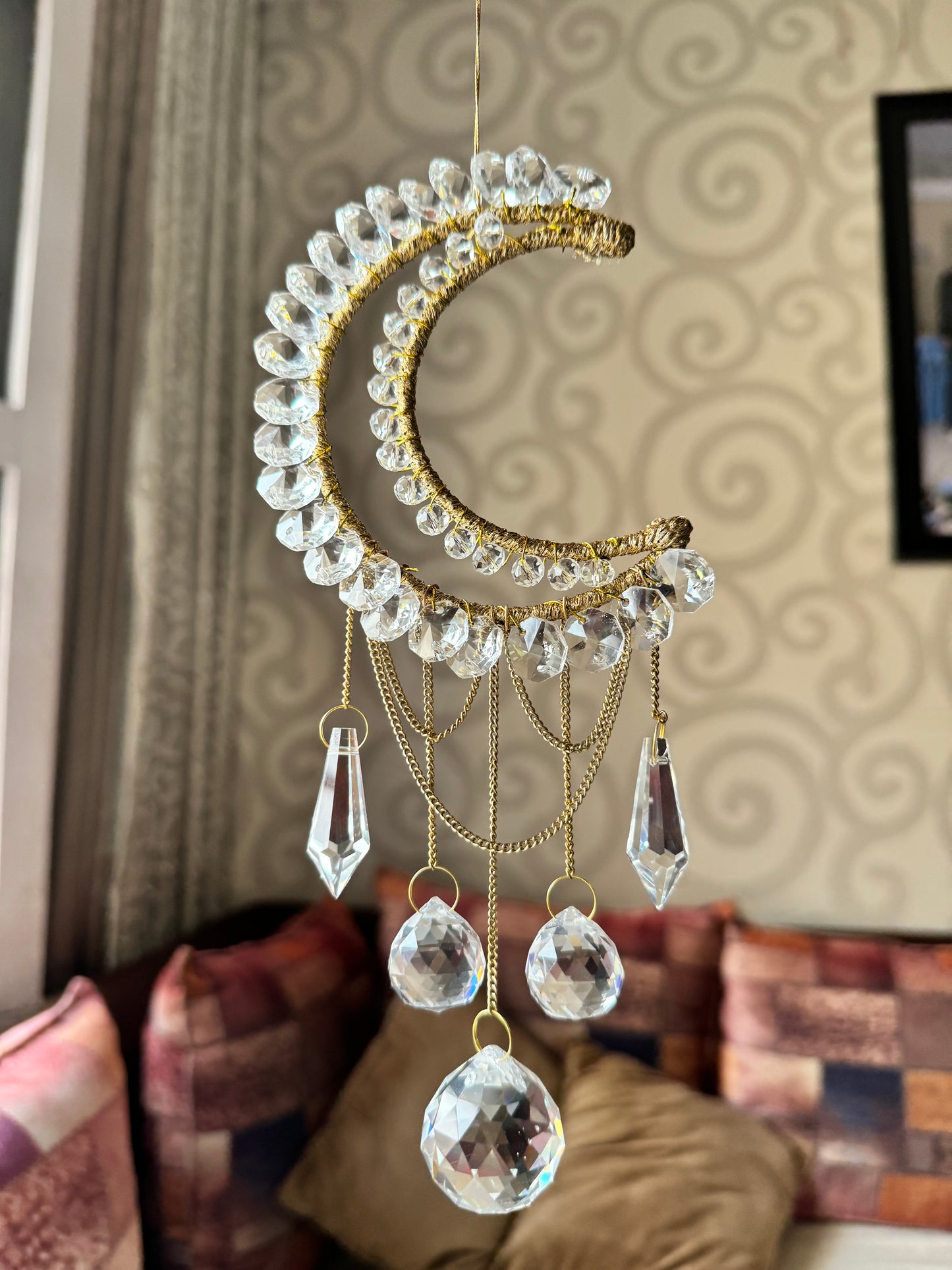 Moon Crystal Suncatcher