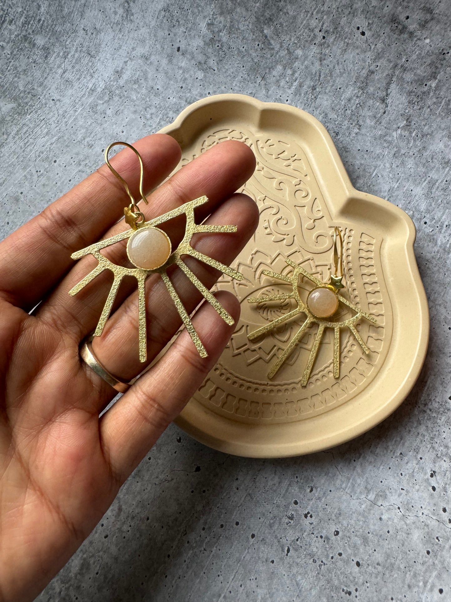 Premium Quality Brass Designer Dangler Earrings