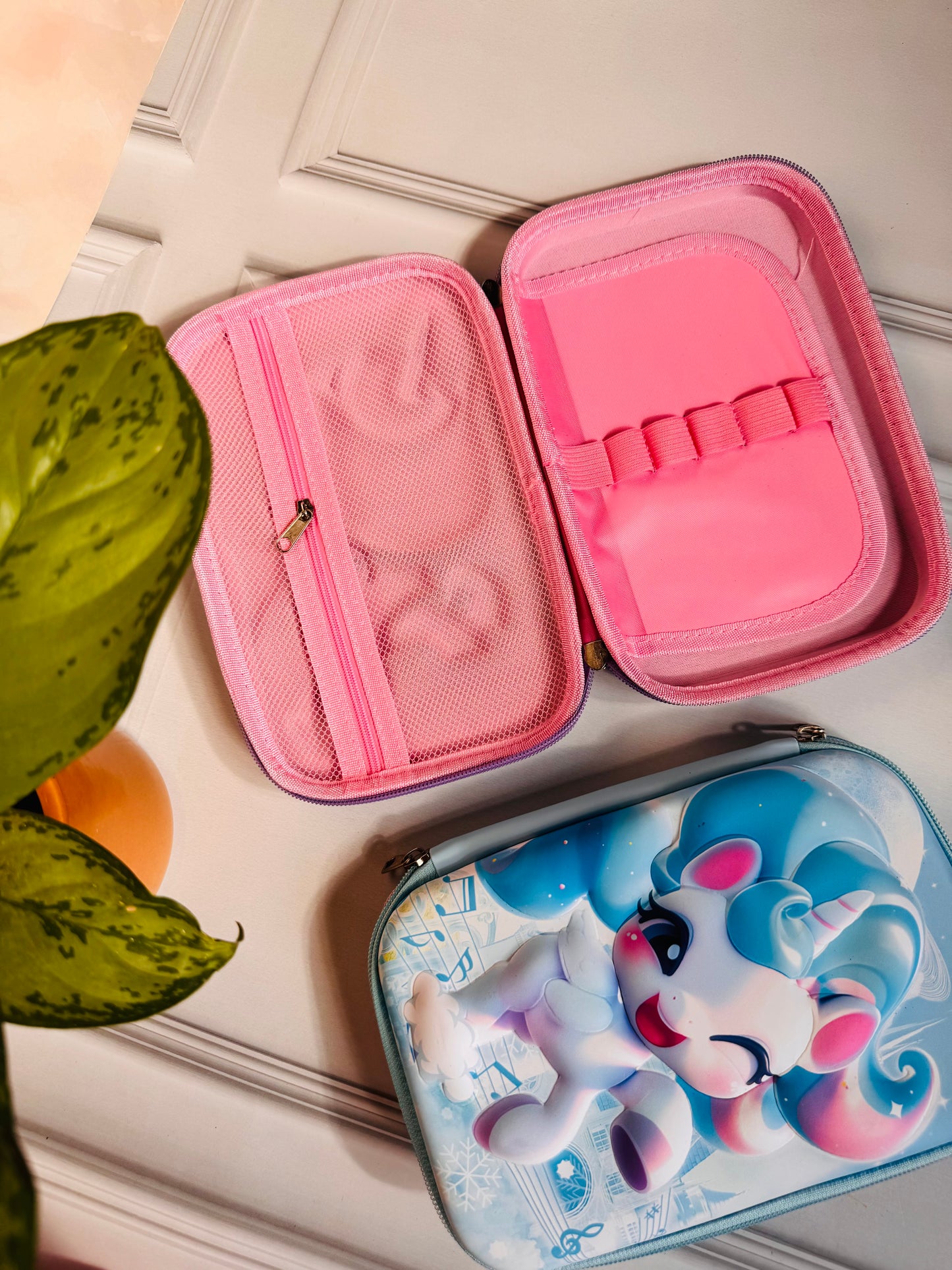 3D Unicorn Pencil Pouches for Kids | Hard Shell + Matte Finish | Unicorn, Mermaid Theme