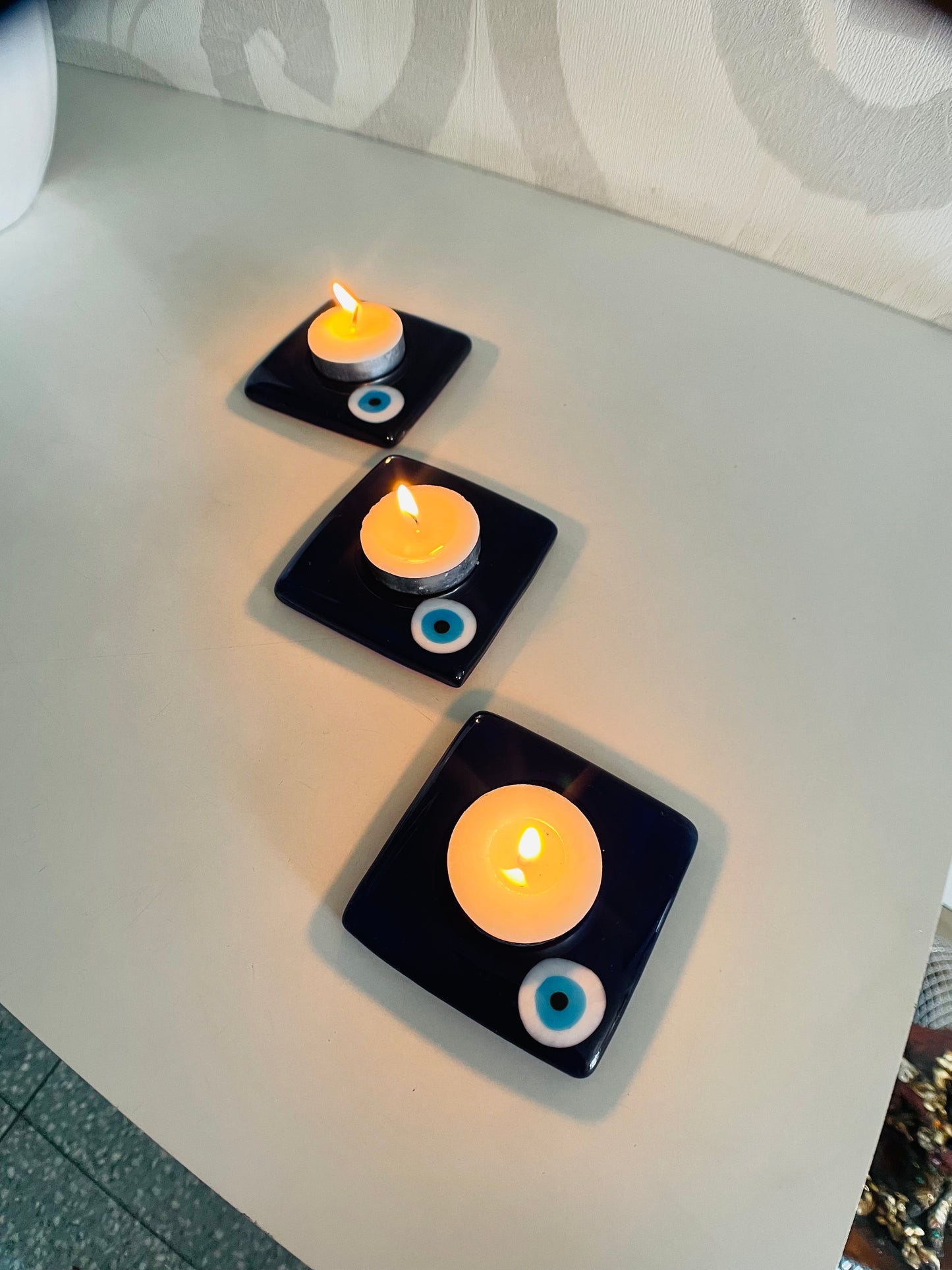 Turkish Evil Eye Tealight Candle Holder/Stand/Diya Stand