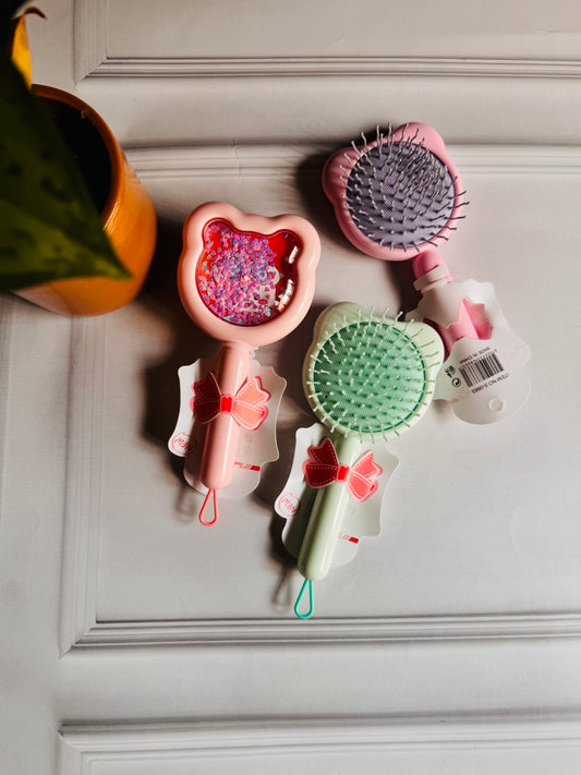 Cute Glitter Hair Brushes for Kids | Hair Comb for Girls