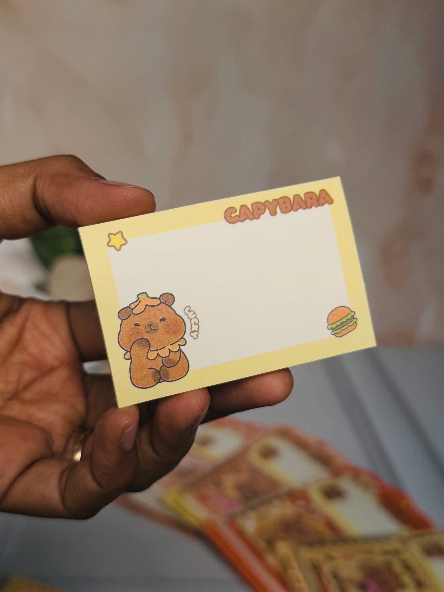 Cute Capybara Sticky Note Planner | Kawaii Stationery for Journaling