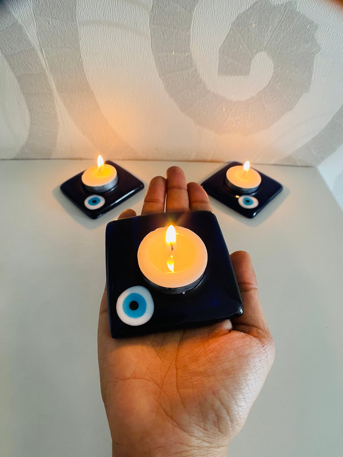 Turkish Evil Eye Tealight Candle Holder/Stand/Diya Stand