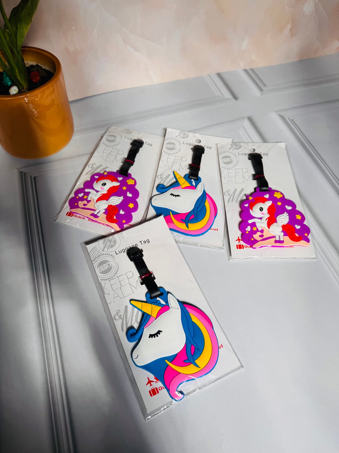Unicorn Silicone Luggage Tags | With Name Tag