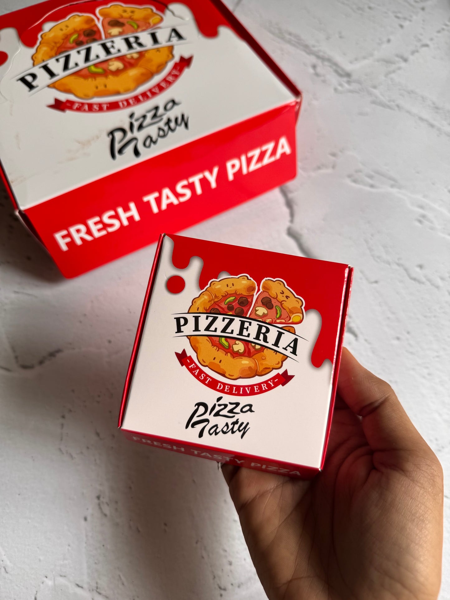 Pizza Slice Eraser Box | Set of 6 Eraser pieces | Erasers for Kids