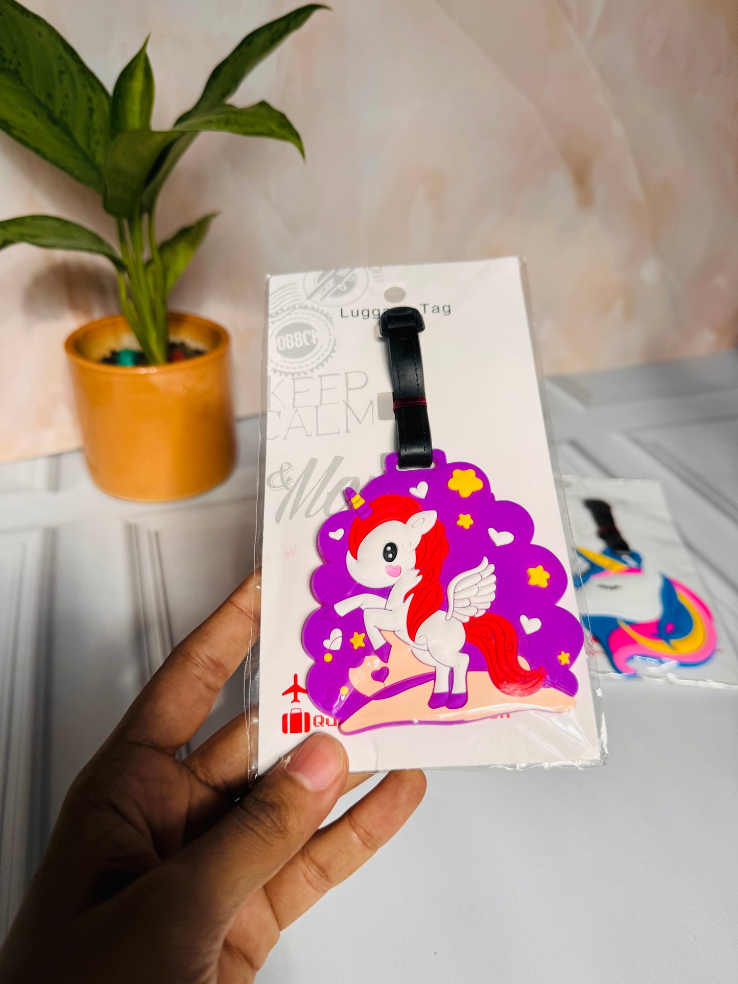 Unicorn Silicone Luggage Tags | With Name Tag
