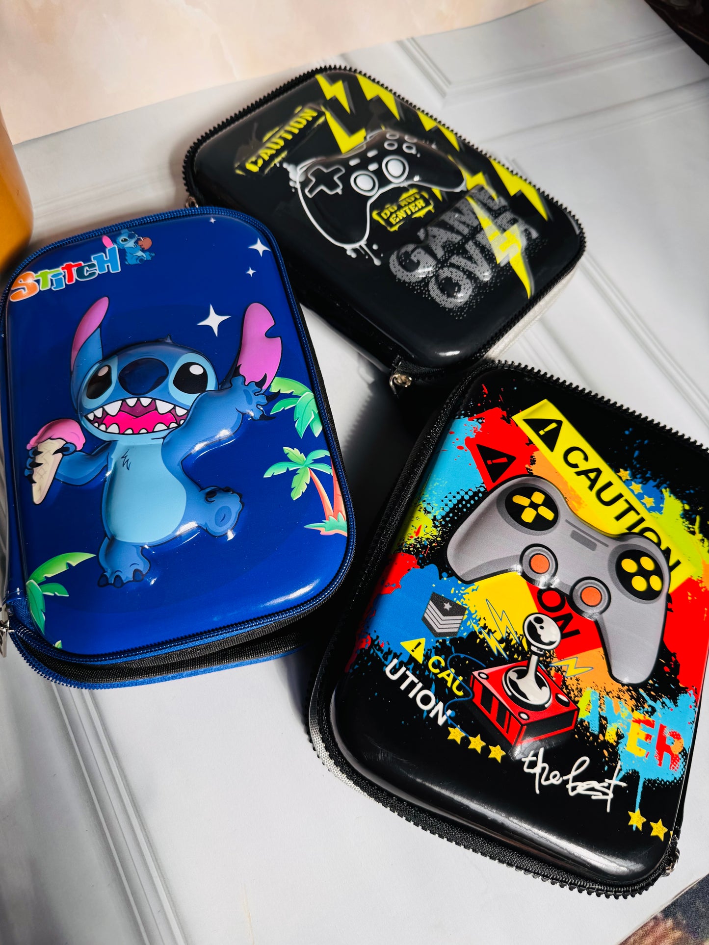 Premium 3D Superhero Pencil Pouches for Kids | Hard Shell + Glossy Finish | Cartoon, Superhero, Space, Gaming Theme