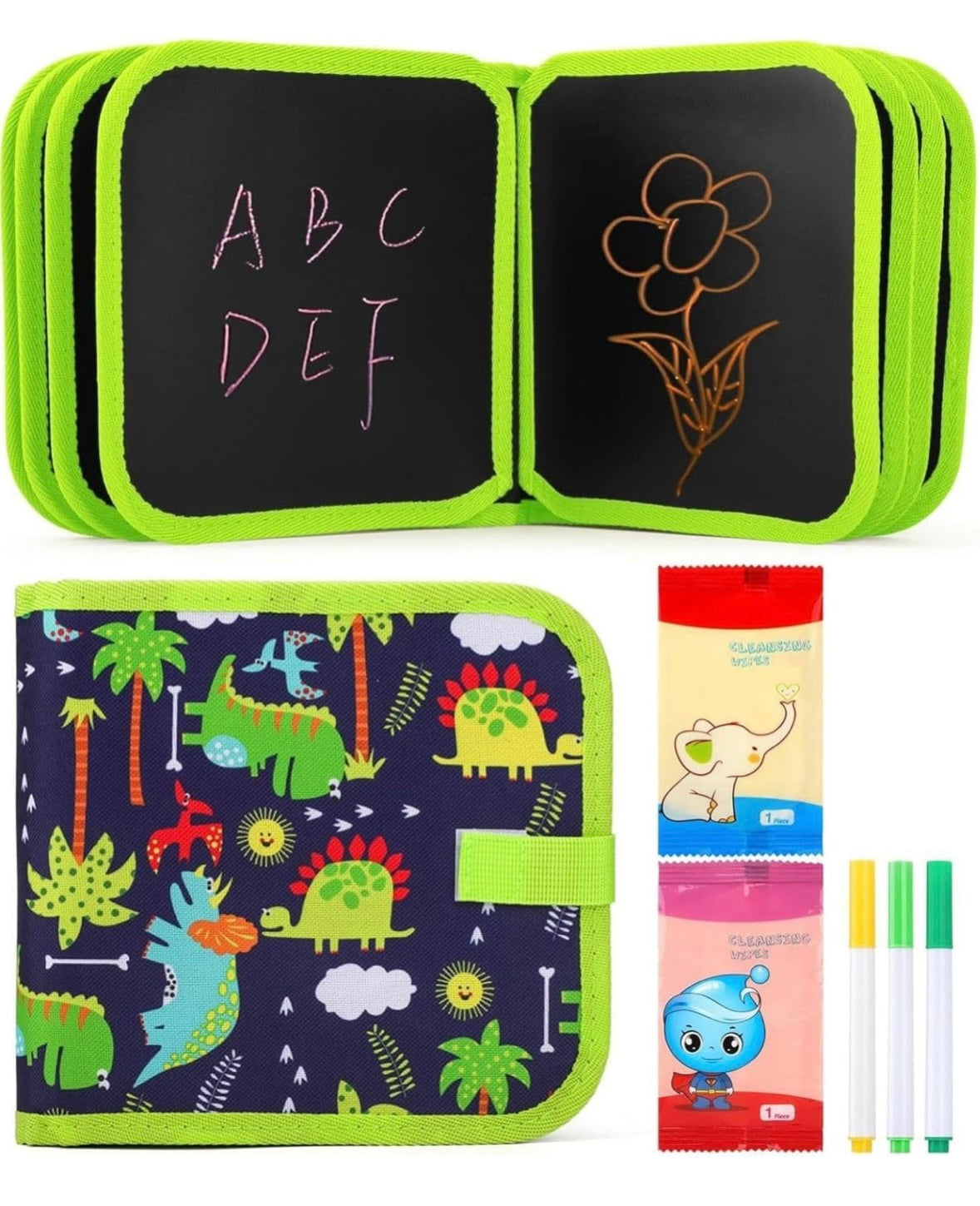 Reusable Chalk Doodle Book for Kids – With Pens & Wipes