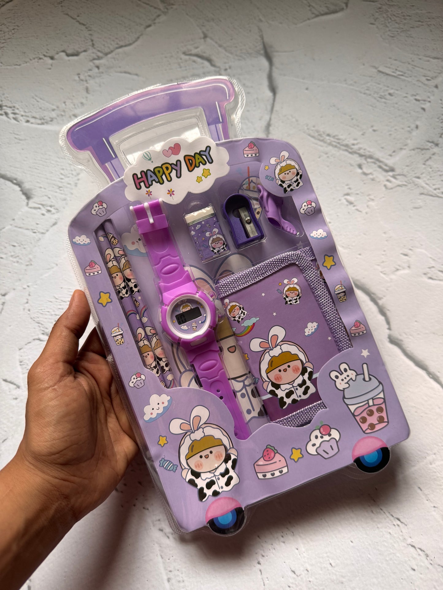 Kids Gift Hamper with Watch | Stationery Set Theme Kit