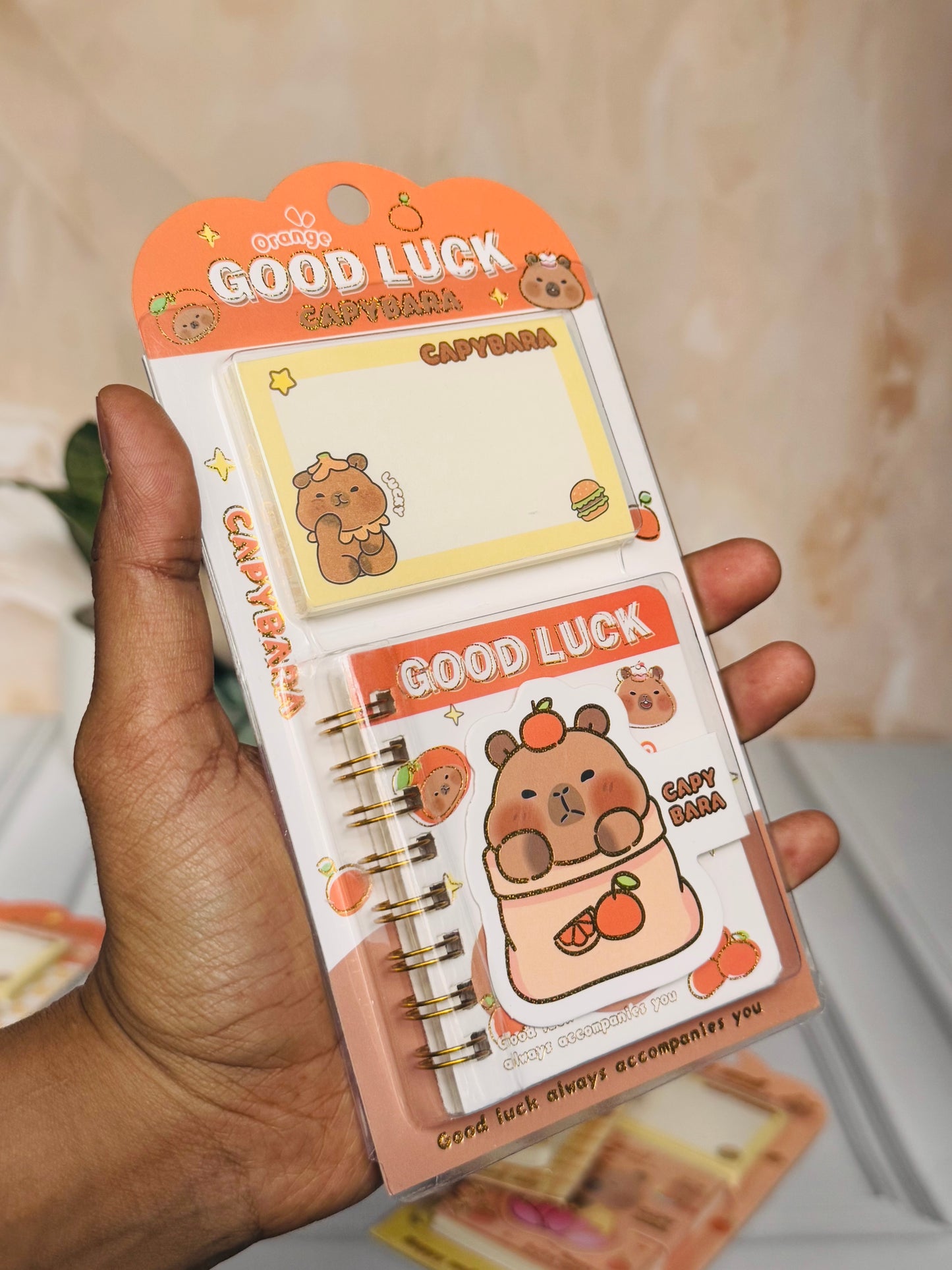 Cute Capybara Sticky Note Planner | Kawaii Stationery for Journaling