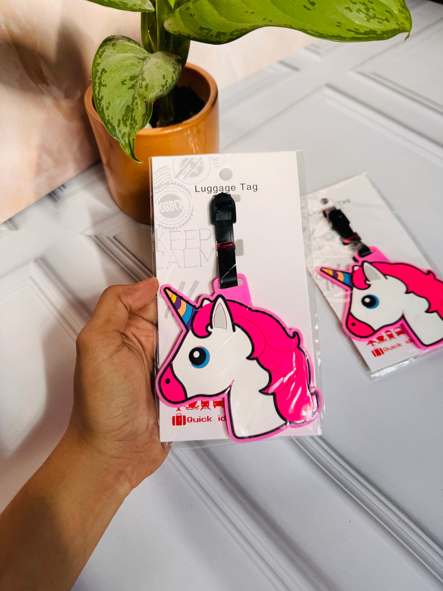 Unicorn Silicone Luggage Tags | With Name Tag