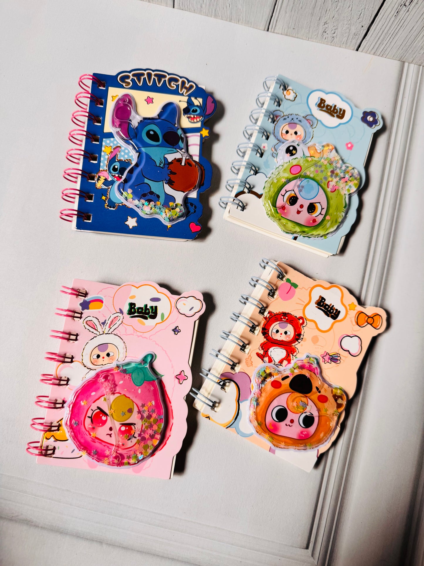 3D Puffy Cover Mini Spiral Notebooks