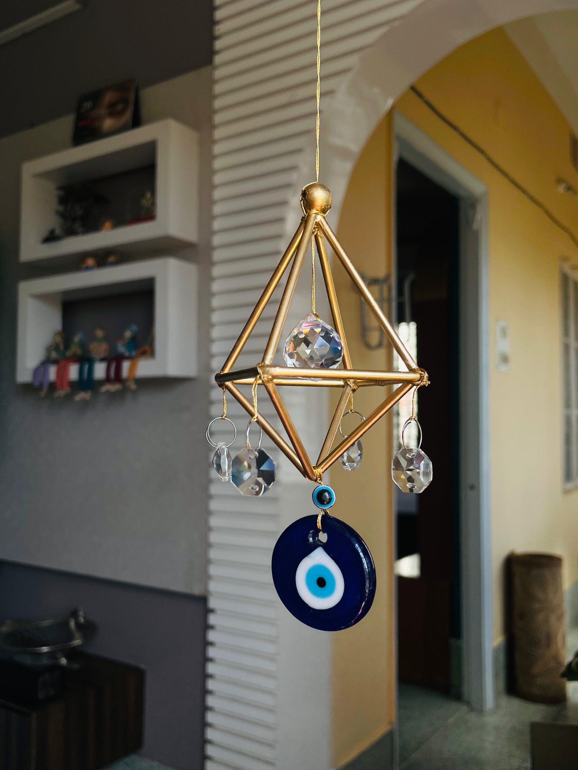 Turkish Evil Eye Suncatcher - Teal By Tanvi