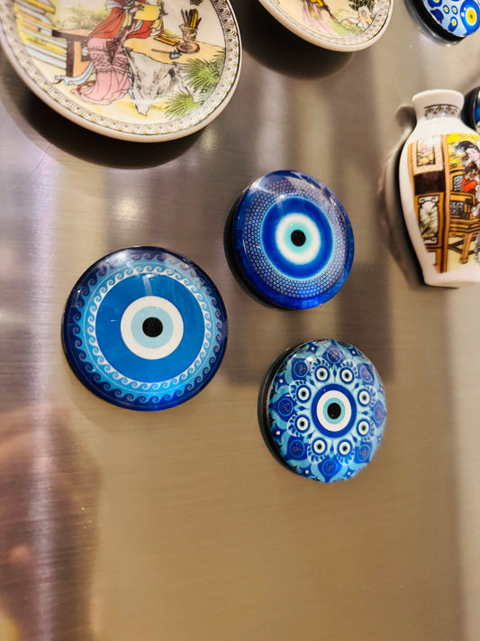 Evil Eye Round Fridge Magnet