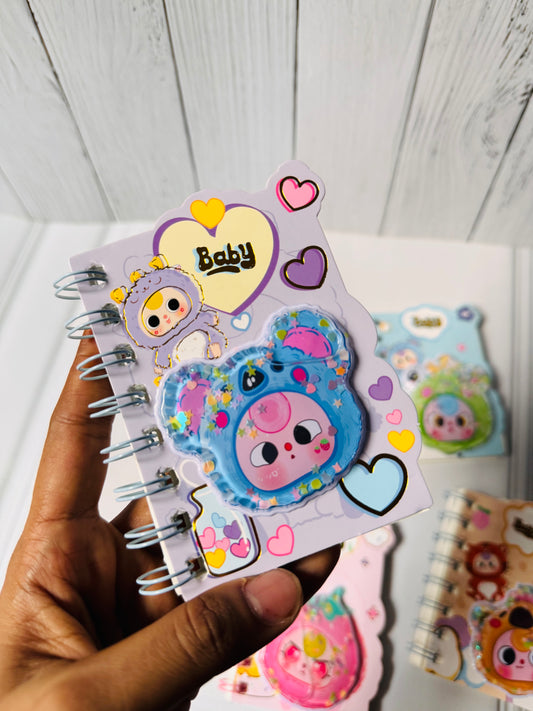 3D Puffy Cover Mini Spiral Notebooks