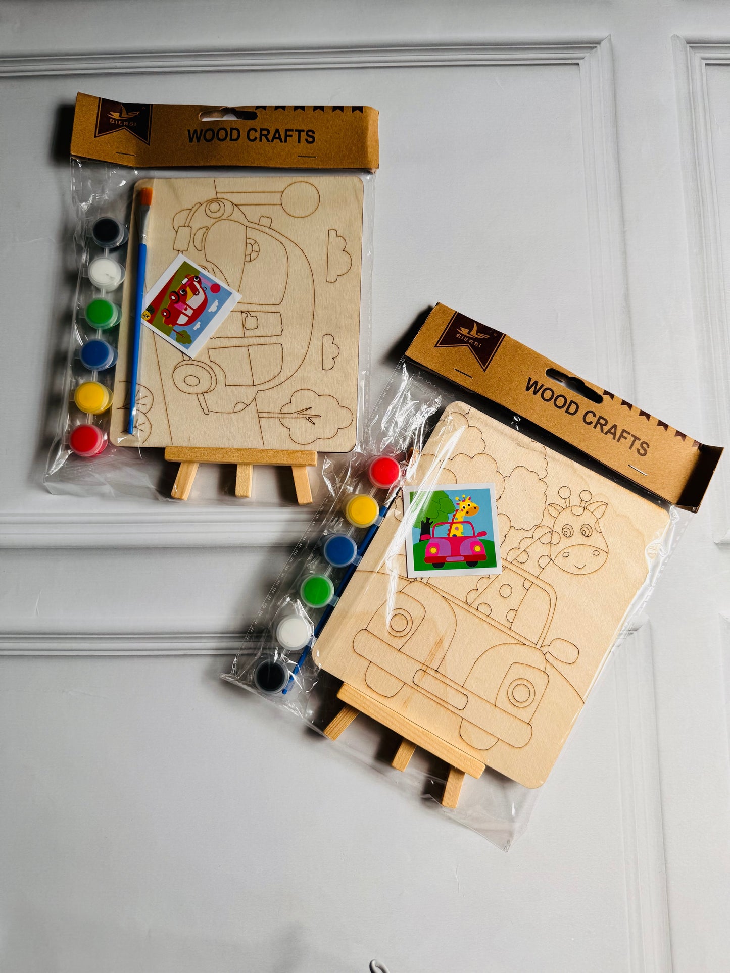 DIY Painting Art Kit | Wooden Canvas With Stand | Craft Kit for Kids