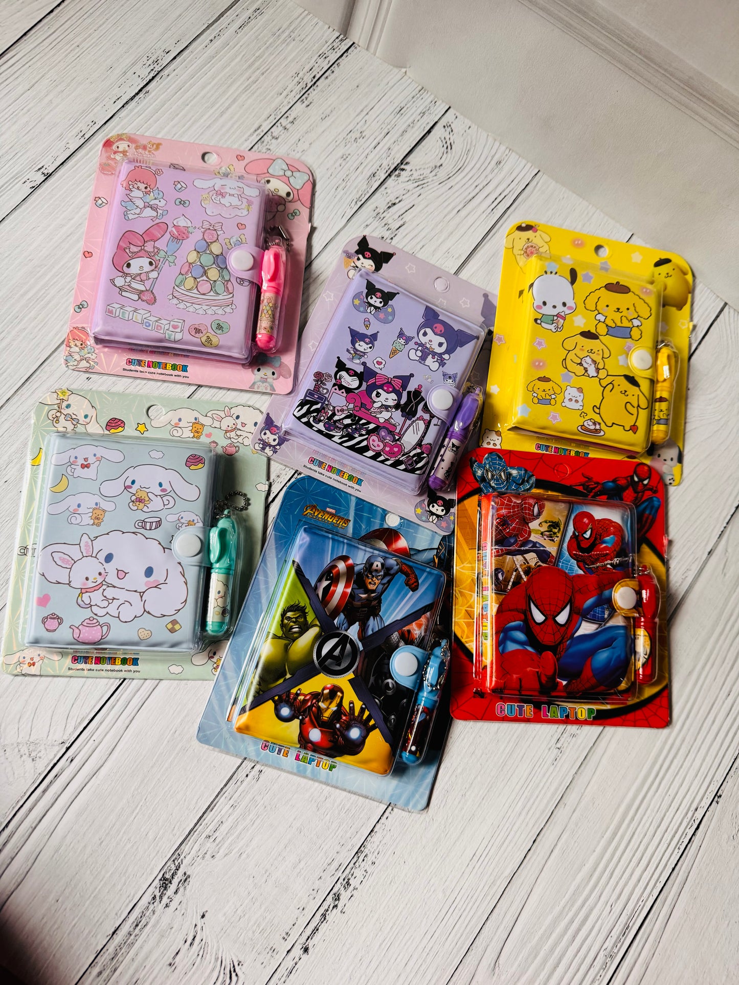 Kids Pocket Diary with Pen | Cartoon & Superhero Designs