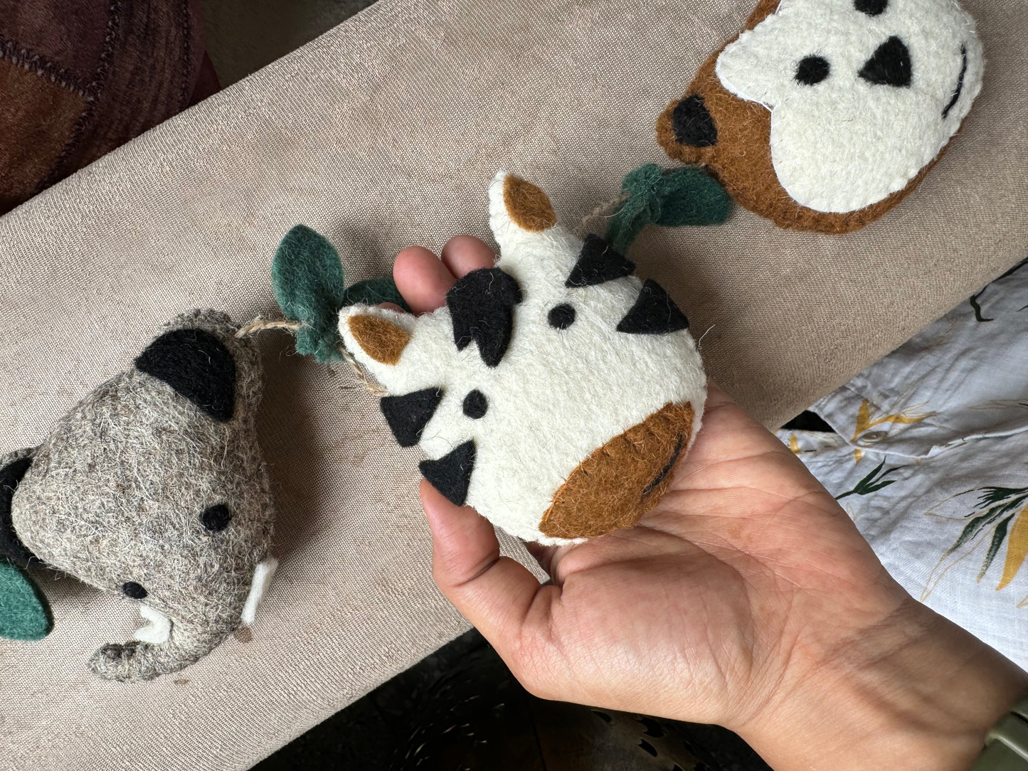 Felt Animals Hanging for crib/wall - Baby/Kids Room Decor