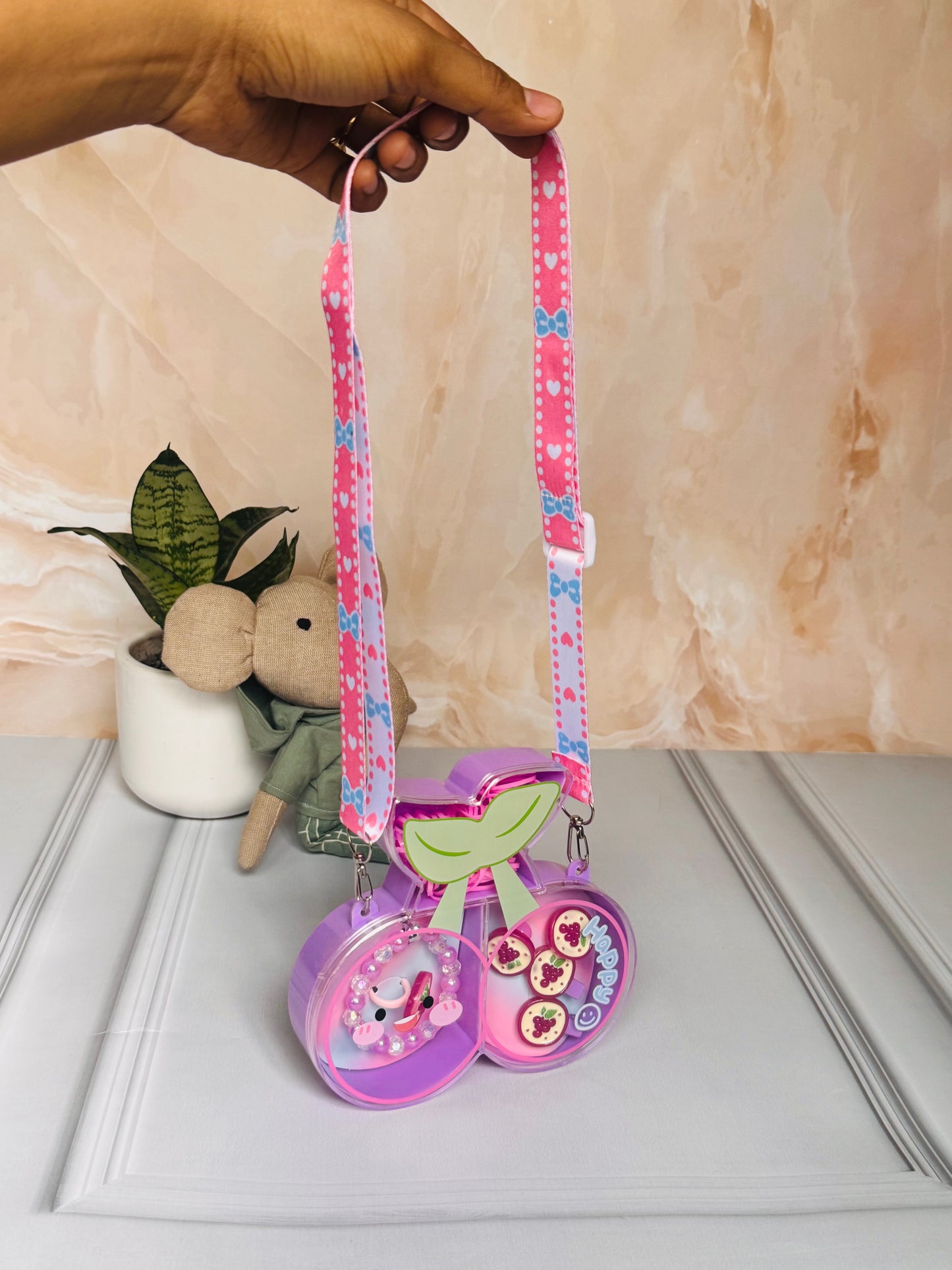 Cherry Korean Jewellery and Hair Accessories Set for Girls