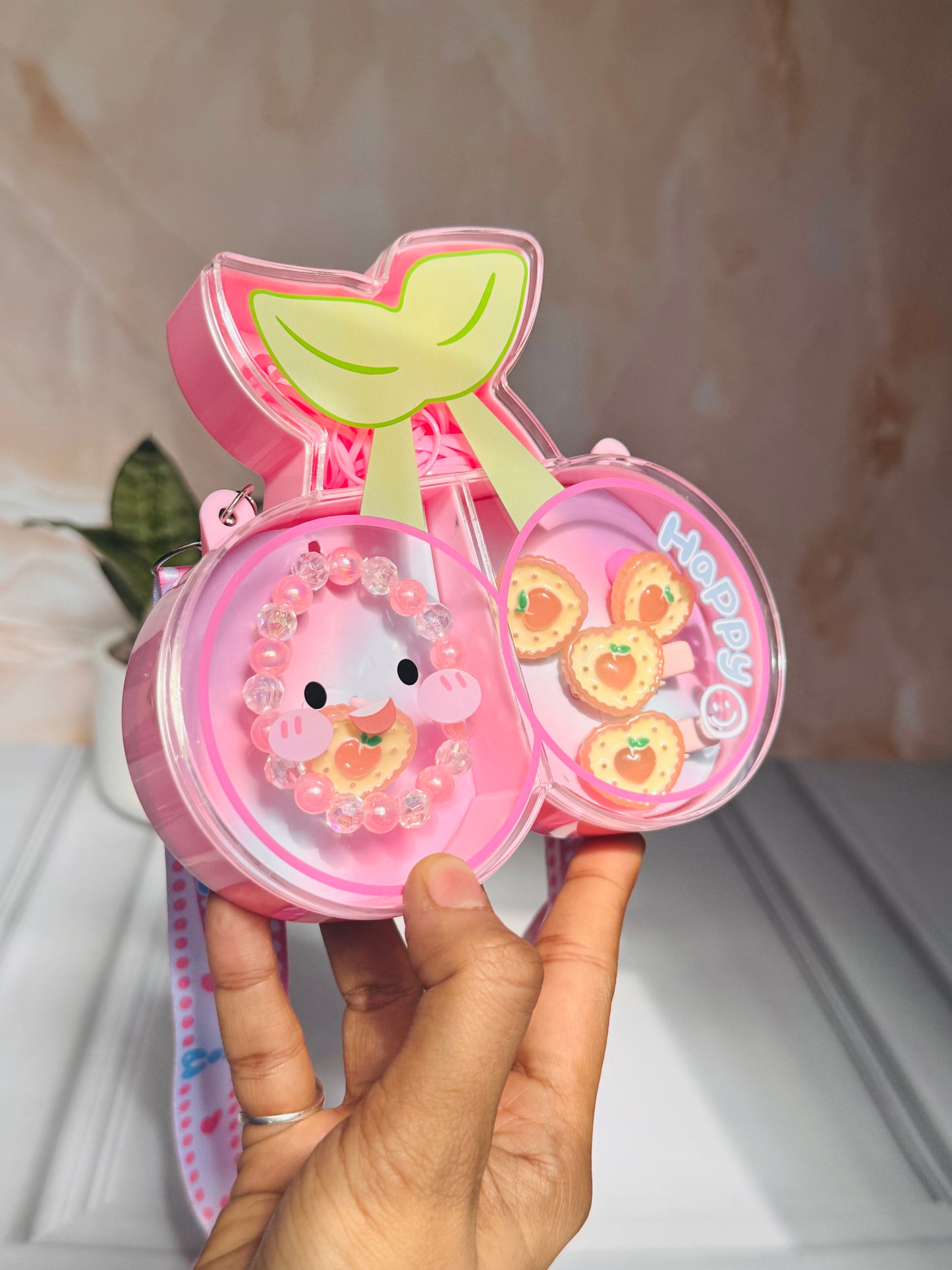 Cherry Korean Jewellery and Hair Accessories Set for Girls