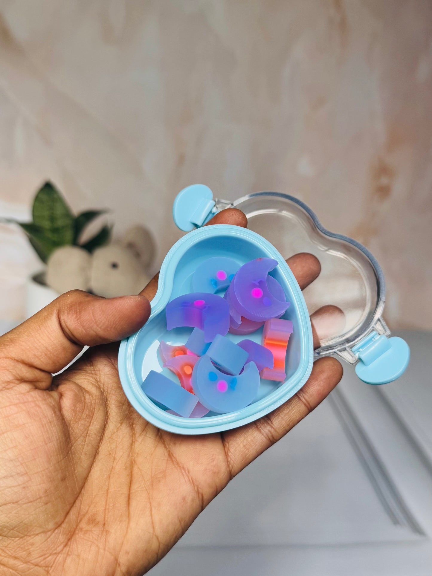 Cute Mini Eraser Set with Storage Box