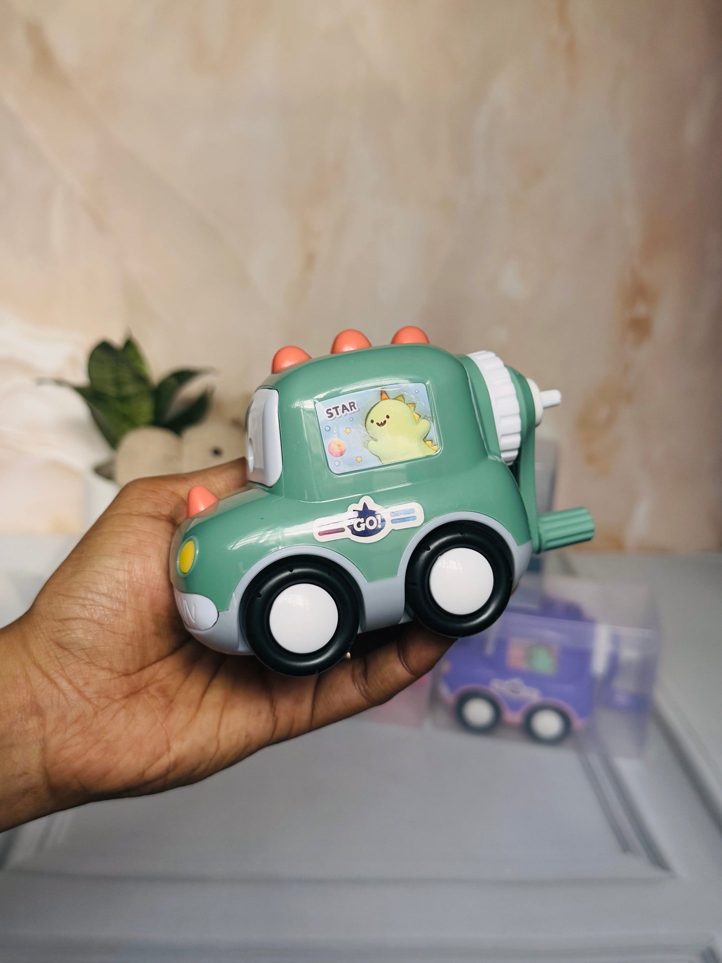 Dinosaur Table Sharpener | Manual Stationery Toy | Cute Car Shape Sharpener