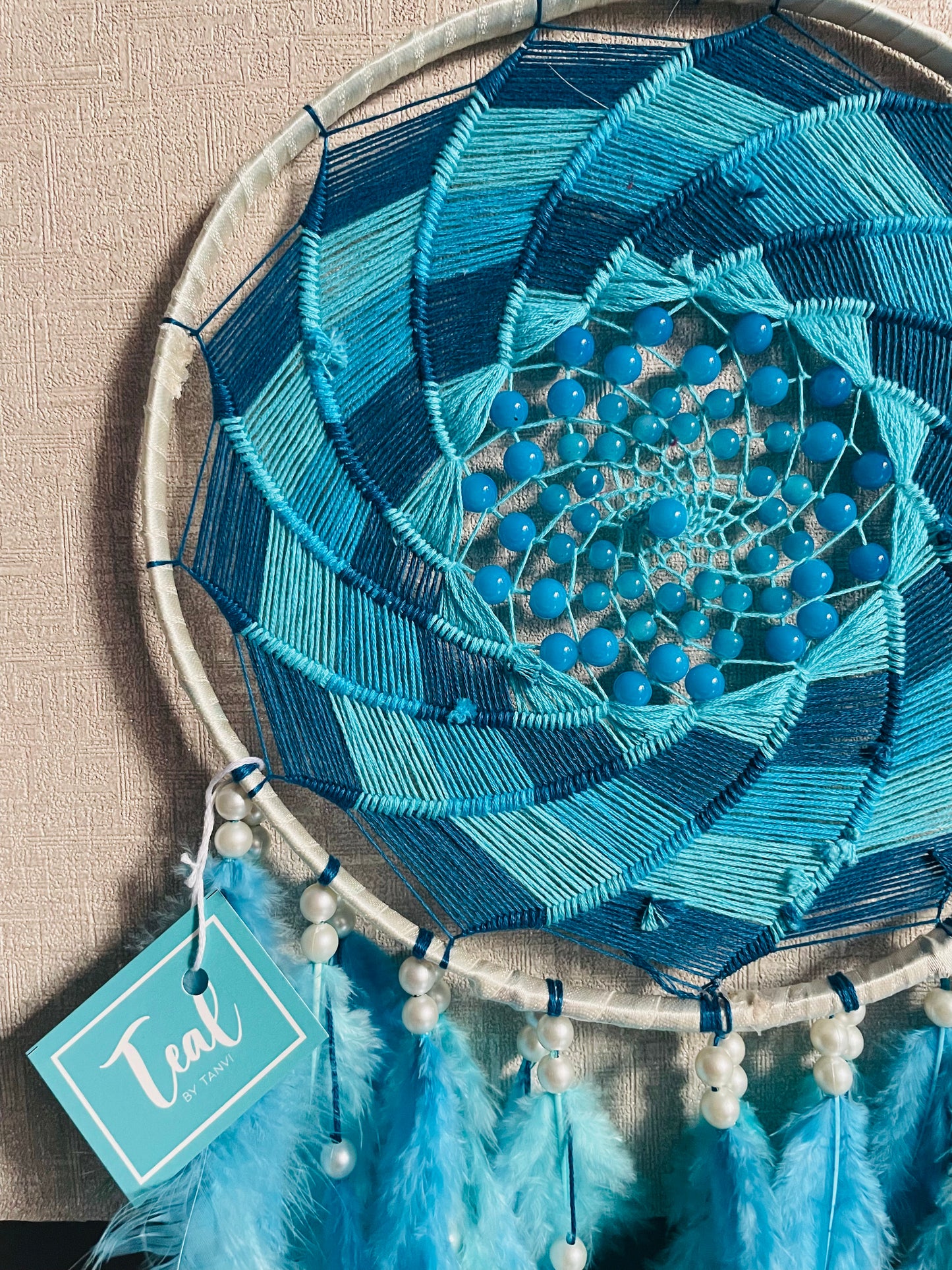 Shades of Blue Dreamcatcher - Teal By Tanvi