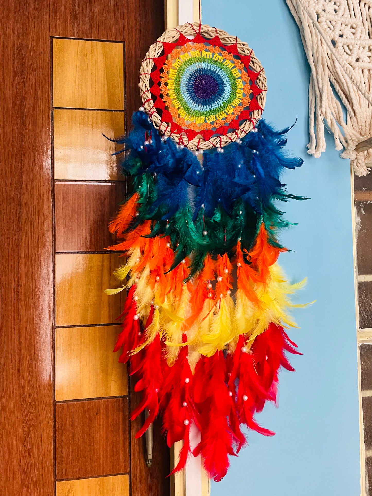 Rainbow Dreamcatcher - Teal By Tanvi
