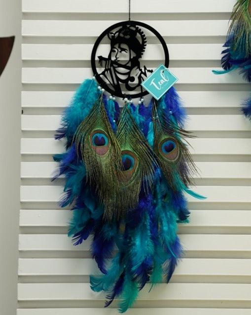 Krishna Acrylic Dreamcatcher - Teal By Tanvi