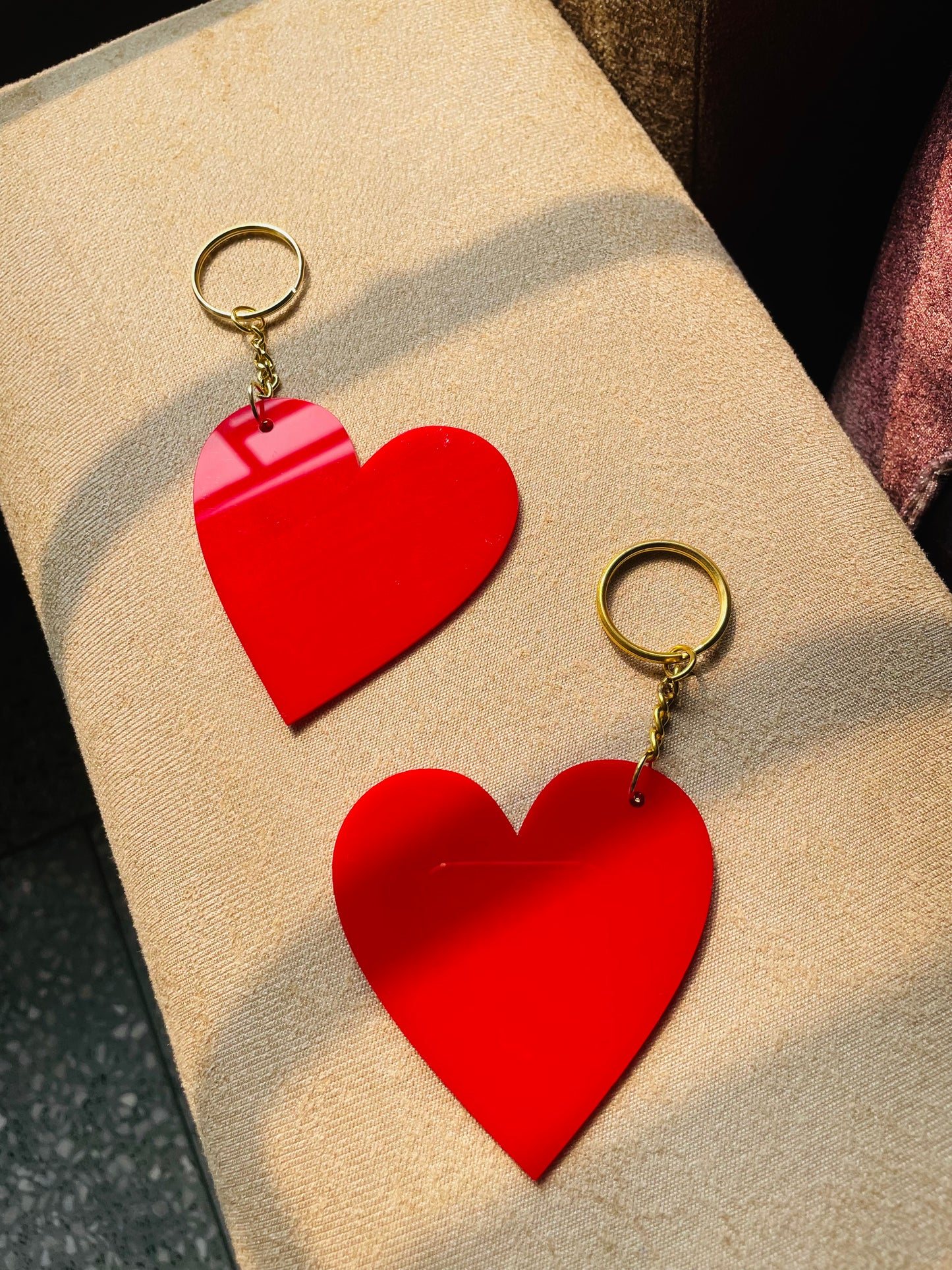 Little Heart Keychains - Teal By Tanvi