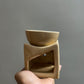 Ceramic Fragrance diffuser with candle holder : Beige