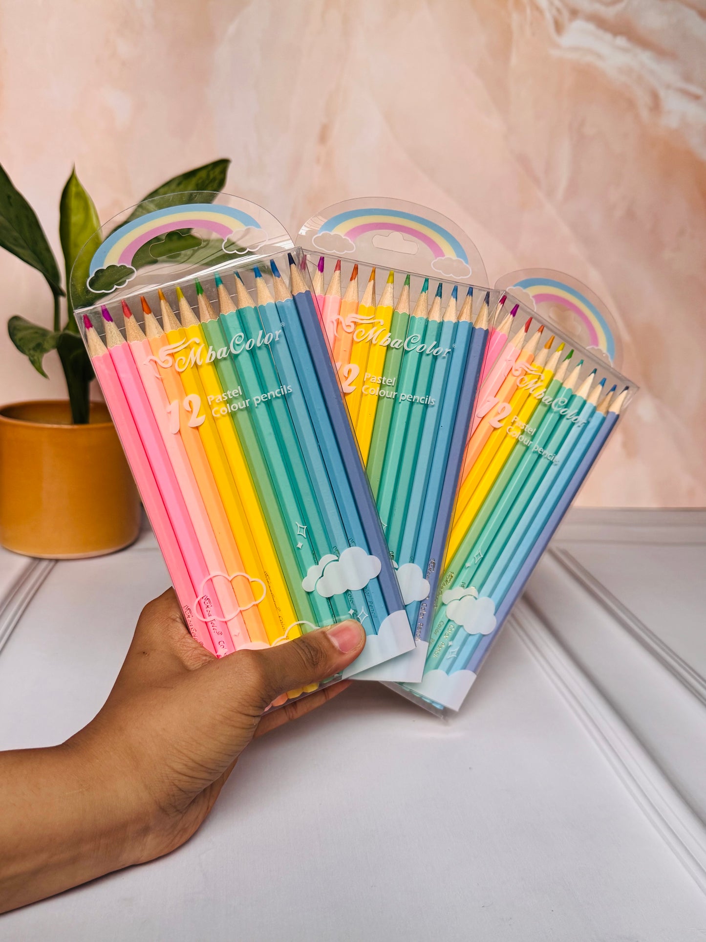 Pastel Colour Pencils - Set of 12