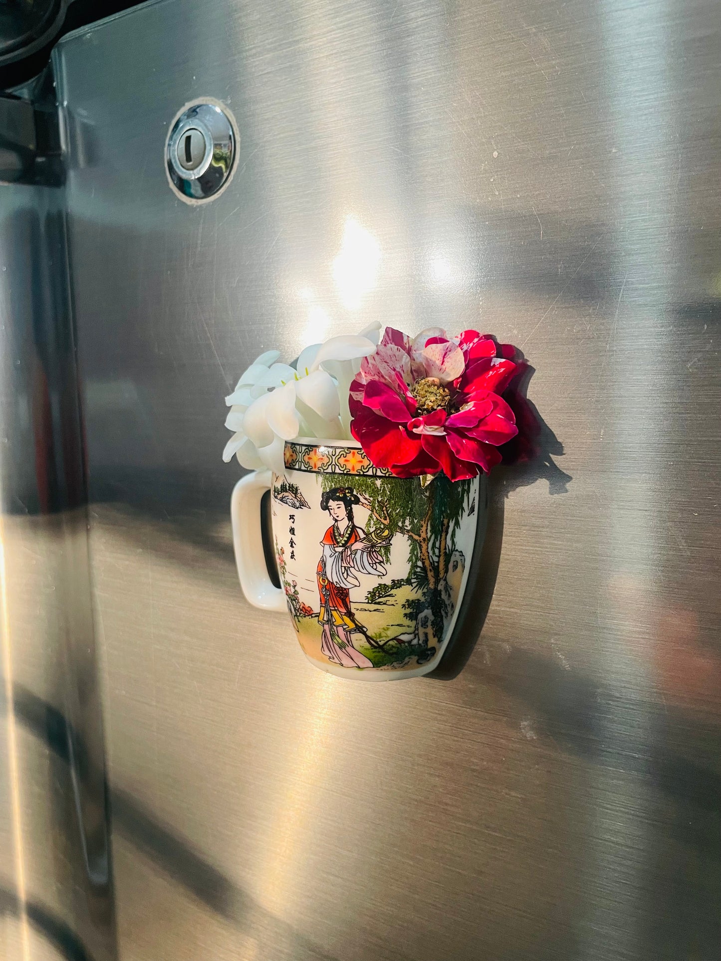 Flower Vase Fridge Magnet