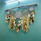 Giant Bohemain Cluster Dreamcatcher - Brown Hues - Teal By Tanvi