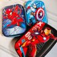 3D Superhero Pencil Pouches for Kids | Hard Shell + Matte Finish | Superhero, Space, Car Theme
