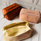 Premium PU Leather Waterproof Cosmetics Organizer Pouch | Travel Toiletries Bag