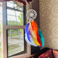 Mini Rainbow Dreamcatcher Keyring - Teal By Tanvi