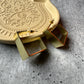 Premium Quality Brass Designer Square Earrings Hoops