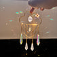 Cloud Crystal Suncatcher with AB Crystals | Rainbow Reflections