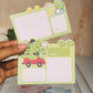 Dino Sticky Notes 4 Piece Set | Dinosaur Memo Pads for school