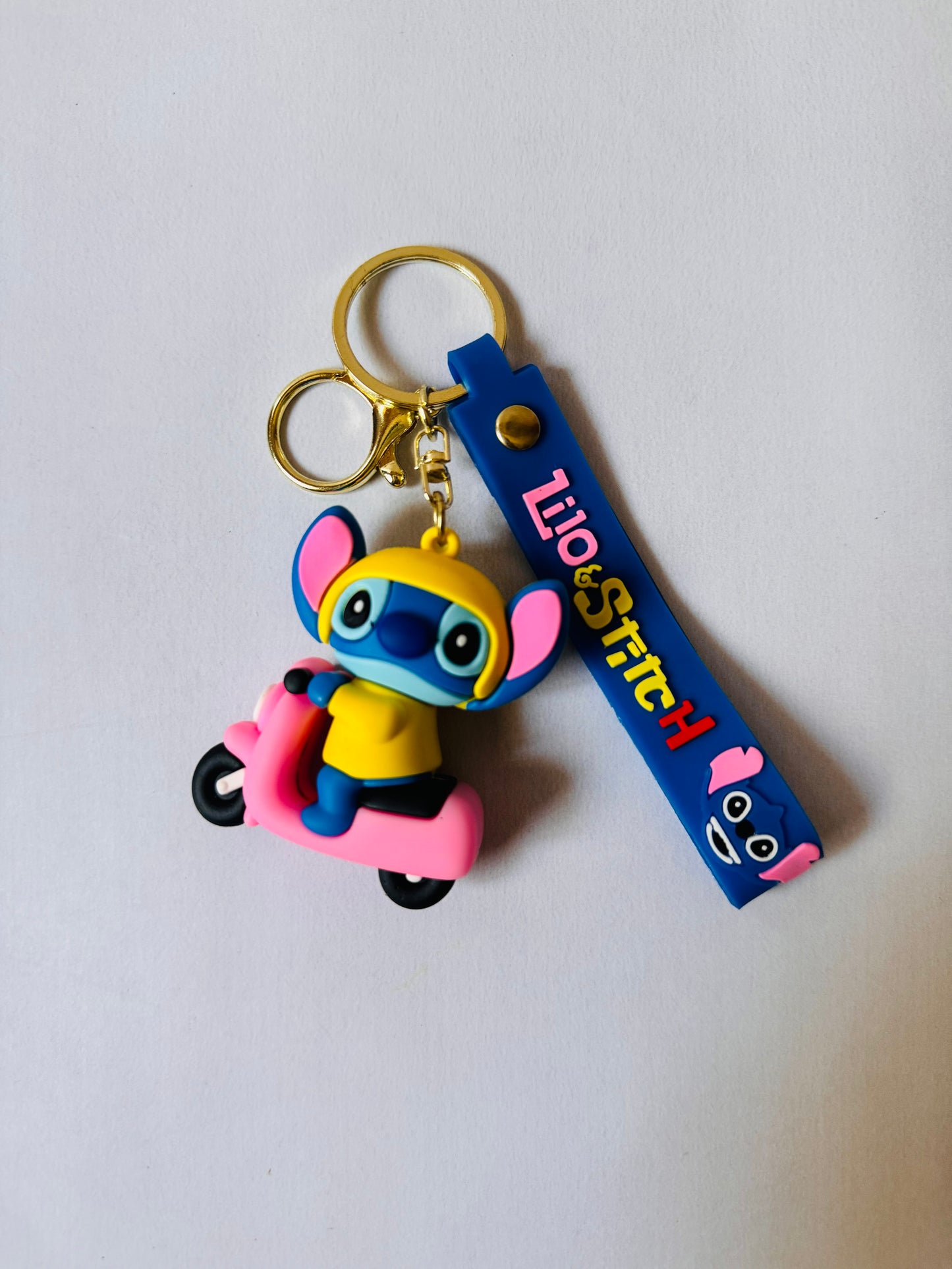 Stitch Cartoon Keychain with Strap