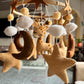 Felt Cot Mobile Hanging Giraffe - Baby/Kids Room Decor