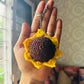 Sunflower Crochet Keychain